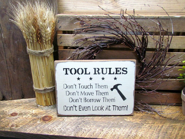 Awesome Gifts for Dad, Wooden Sign for his tools. – Woodticks Wood'n Signs