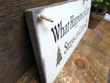Wooden Signs, What Happens At Camp Stays At Camp, Campsite Decor