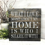 Farmhouse Home Sign, Home Saying